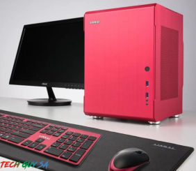 Lian-li PC-Q34 mini-itx chassis - Red + Wireless Keyboard and Mouse kit - Image 2