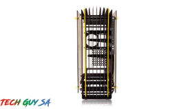 In-Win H-Frame 2.0 Open-Air Chassis – Black/Amber LED Light - Image 2