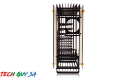 In-Win H-Frame 2.0 Open-Air Chassis – Black/Amber LED Light - Image 3