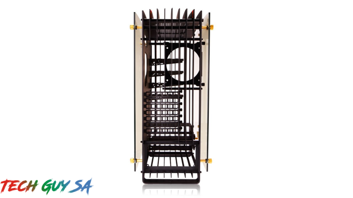 In-Win H-Frame 2.0 Open-Air Chassis – Black/Amber LED Light - Image 3