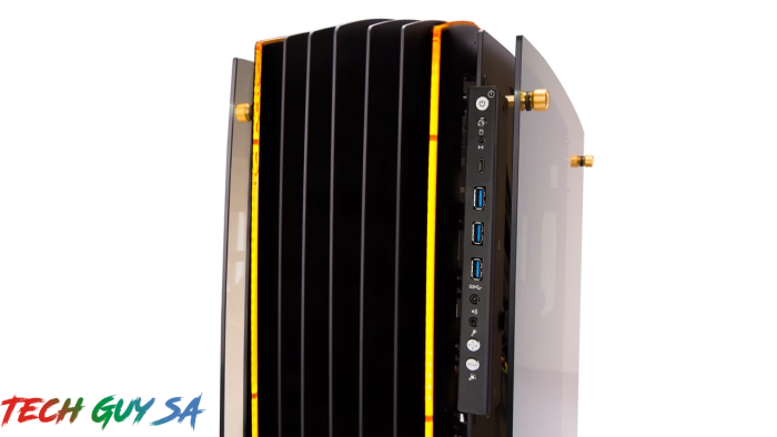In-Win H-Frame 2.0 Open-Air Chassis – Black/Amber LED Light - Image 4