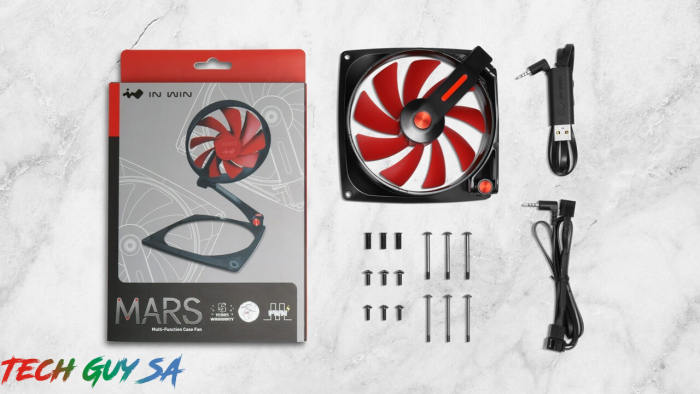 In-Win Mars 120mm Multifunction Chassis Fan – Red Fin – Single Pack - Image 10