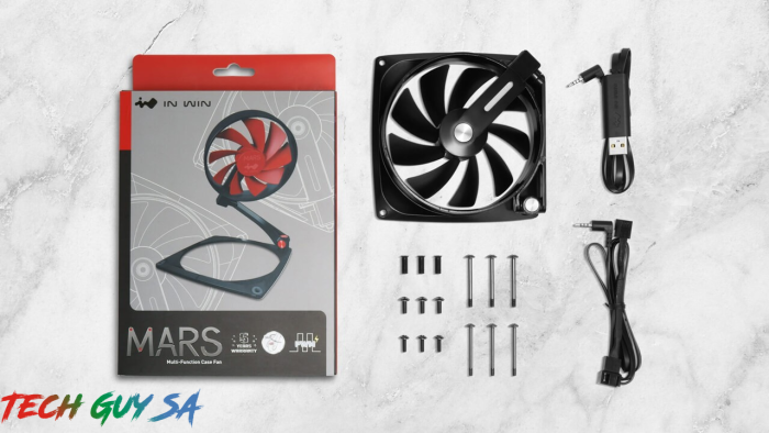 In-Win Mars 120mm Multifunction Chassis Fan – Black Fin – Single Pack - Image 5