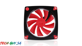 In-Win Mars 120mm Multifunction Chassis Fan – Red Fin – Single Pack - Image 4