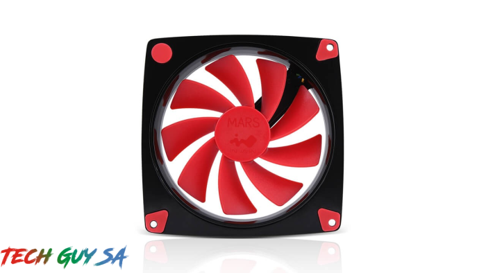 In-Win Mars 120mm Multifunction Chassis Fan – Red Fin – Single Pack - Image 4