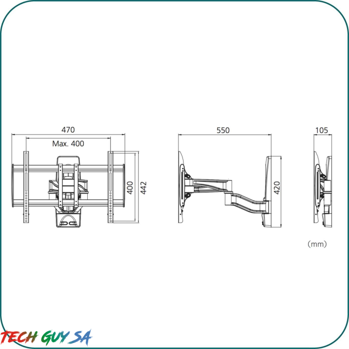 Aavara A4041 Full Motion Wall Support - Image 2