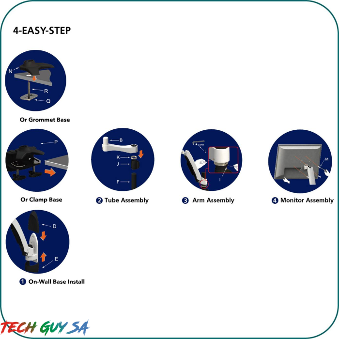 Aavara AC110 Free Style Monitor Stand 2 Pivot (Clamp) - Image 4