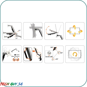 Aavara AI742 Free Style Dual Monitor Stand 3 Pivot (Grommet Base) - Image 2