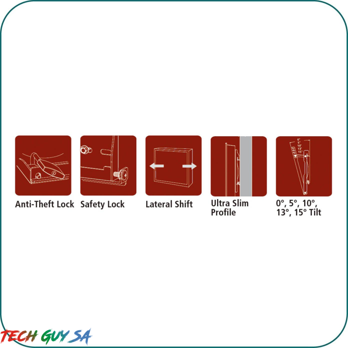 Aavara EF4030 Ultra Slim Profit Wall Support - Image 2