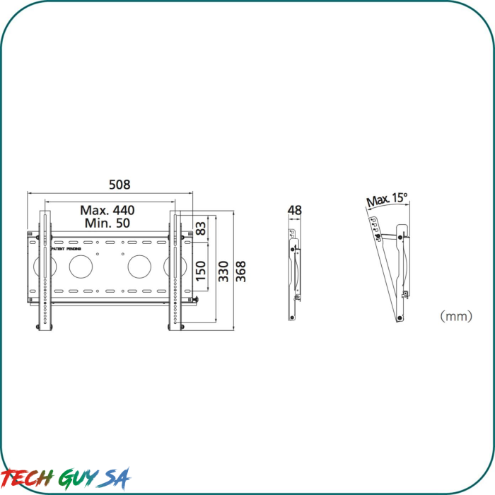 Aavara EF4030 Ultra Slim Profit Wall Support - Image 3