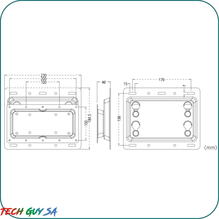 Aavara EL1010 Ultra Slim Profit Wall Support - Image 4