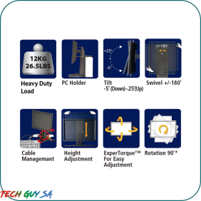 Aavara HA741L Single LED/LCD Monitor stand for 15~24 inch display - Image 2