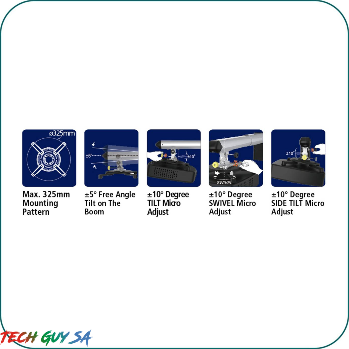 Aavara PB053 Short Throw Projector Mount - Wall Boom Type - Image 3