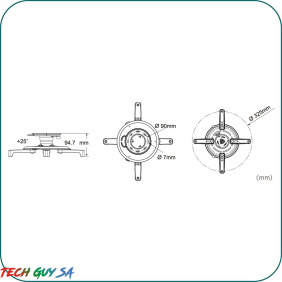 Aavara PR320 Projector Mount - Ceiling Type - Image 2