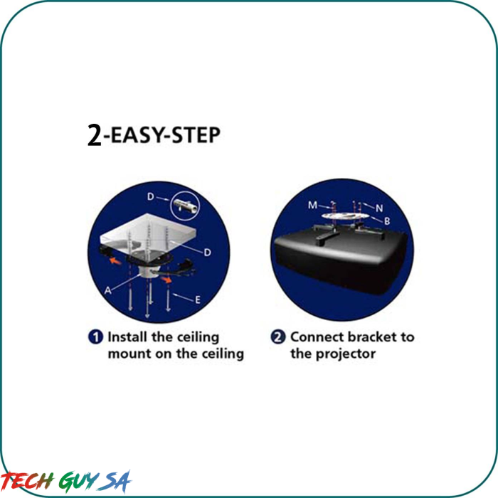 Aavara PR320 Projector Mount - Ceiling Type - Image 3