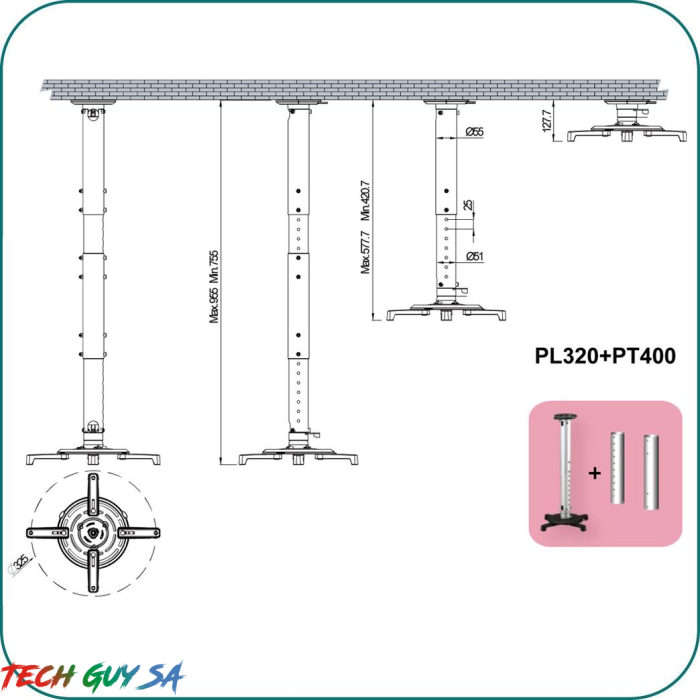 Aavara PT400 Extended Tube for PL320 - Image 2