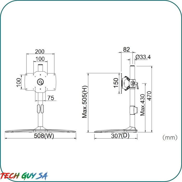 Aavara TS021 Single LED/LCD Monitor stand - Image 2