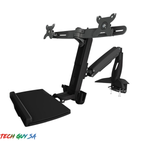 Aavara WS742 Free Style Workstation Combo System – Dual Monitor Clamp System