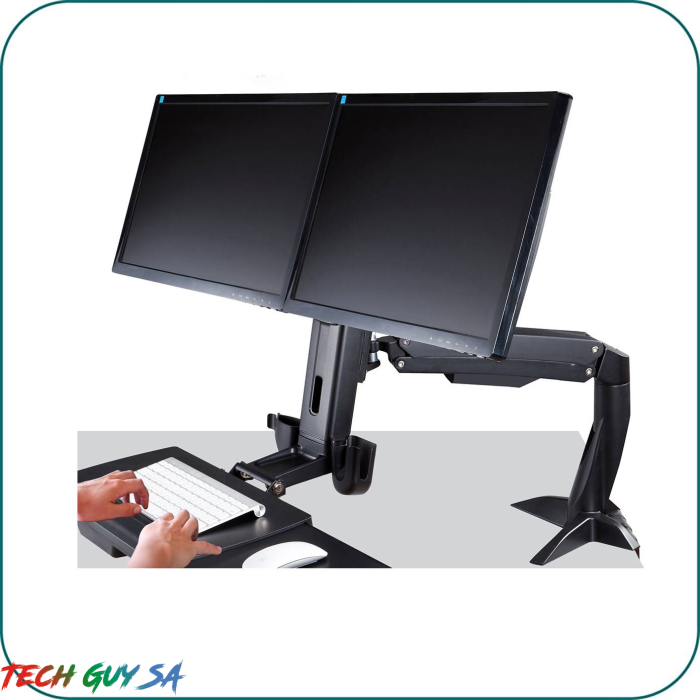 Aavara WS742 Free Style Workstation Combo System – Dual Monitor Clamp System - Image 3