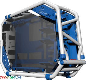 In-Win D Frame 2.0 Open-Air Chassis – White/Blue