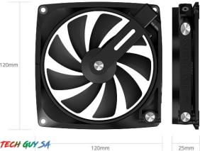 In-Win Mars 120mm Multifunction Chassis Fan – Black Fin – Single Pack - Image 4