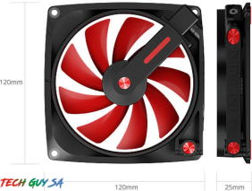 In-Win Mars 120mm Multifunction Chassis Fan – Red Fin – Single Pack - Image 9