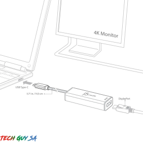 J5Create JCA140 USB™ Type-C to 4K DisplayPort™ Adapter - Image 4