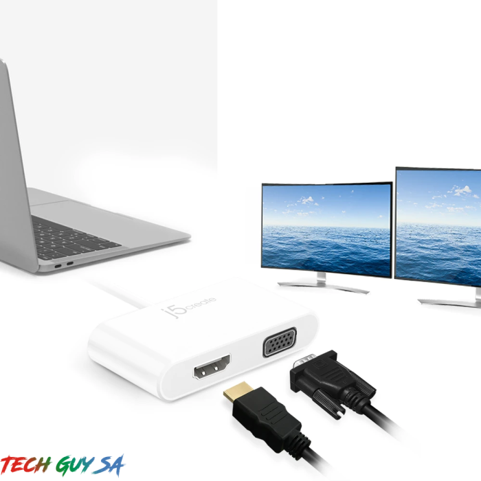 J5Create JCA174 USB-C™ to VGA & HDMI™ Adapter - Image 4