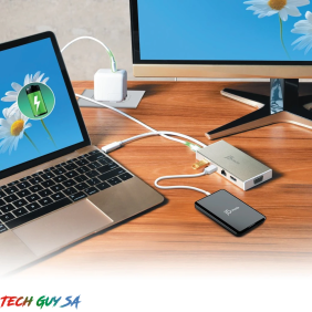 J5Create JCD376 USB-C™ 3.1 Fully functional Mini Dock-VGA/ HDMI™/ Ethernet/ USB™3.1 HUB/ PD2.0 - Image 8