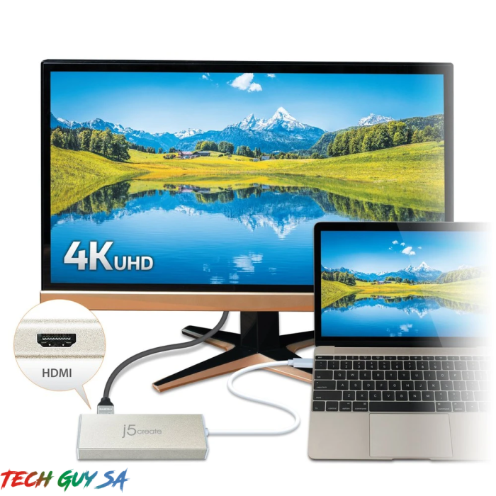 J5Create JCD376 USB-C™ 3.1 Fully functional Mini Dock-VGA/ HDMI™/ Ethernet/ USB™3.1 HUB/ PD2.0 - Image 7