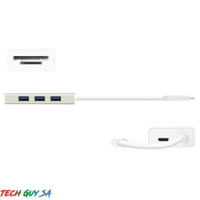 J5Create JCH347 USB 3.1 Type-C 3-Port HUB with SD/Micro SD Card Reader - Image 3