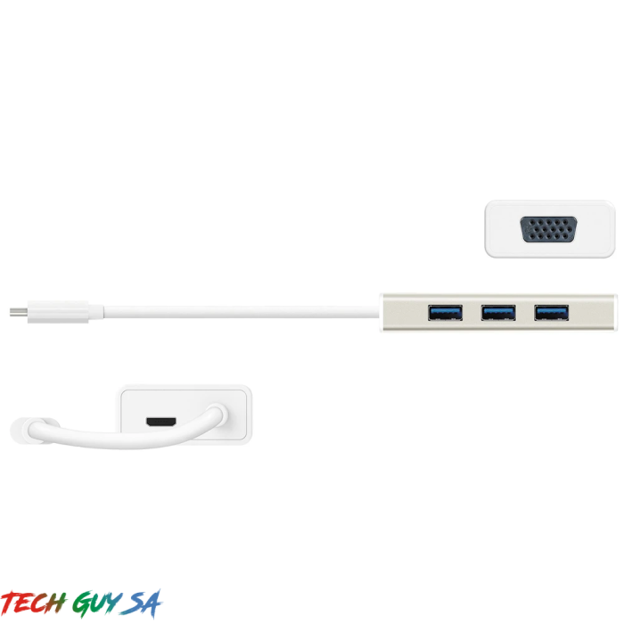 J5Create JCH411 USB 3.1 Type-C 3-Port HUB with VGA - Image 3
