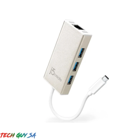 J5Create JCH471 USB-C™ Gigabit Ethernet & HUB Multi Adapter - Image 2