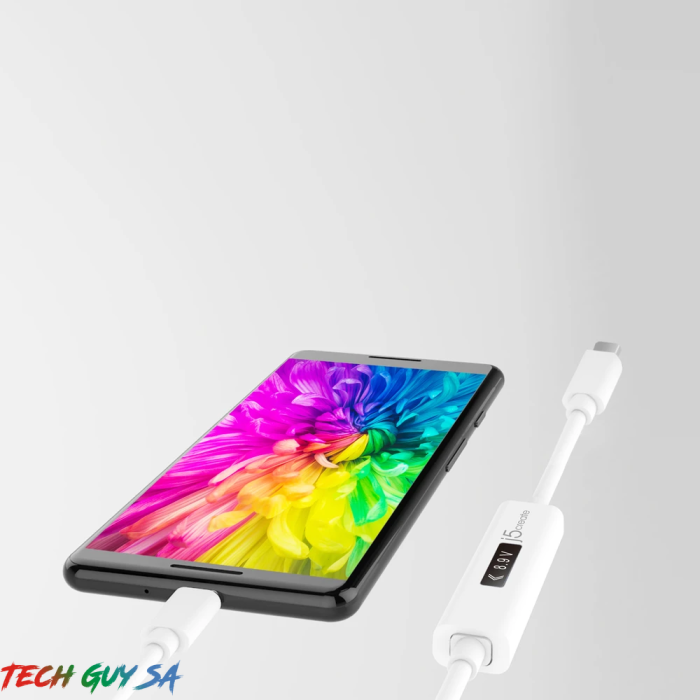 J5Create JUCP14 USB-C™ 2.0 to USB-C™ Cable With OLED Dynamic Power Meter - Image 6