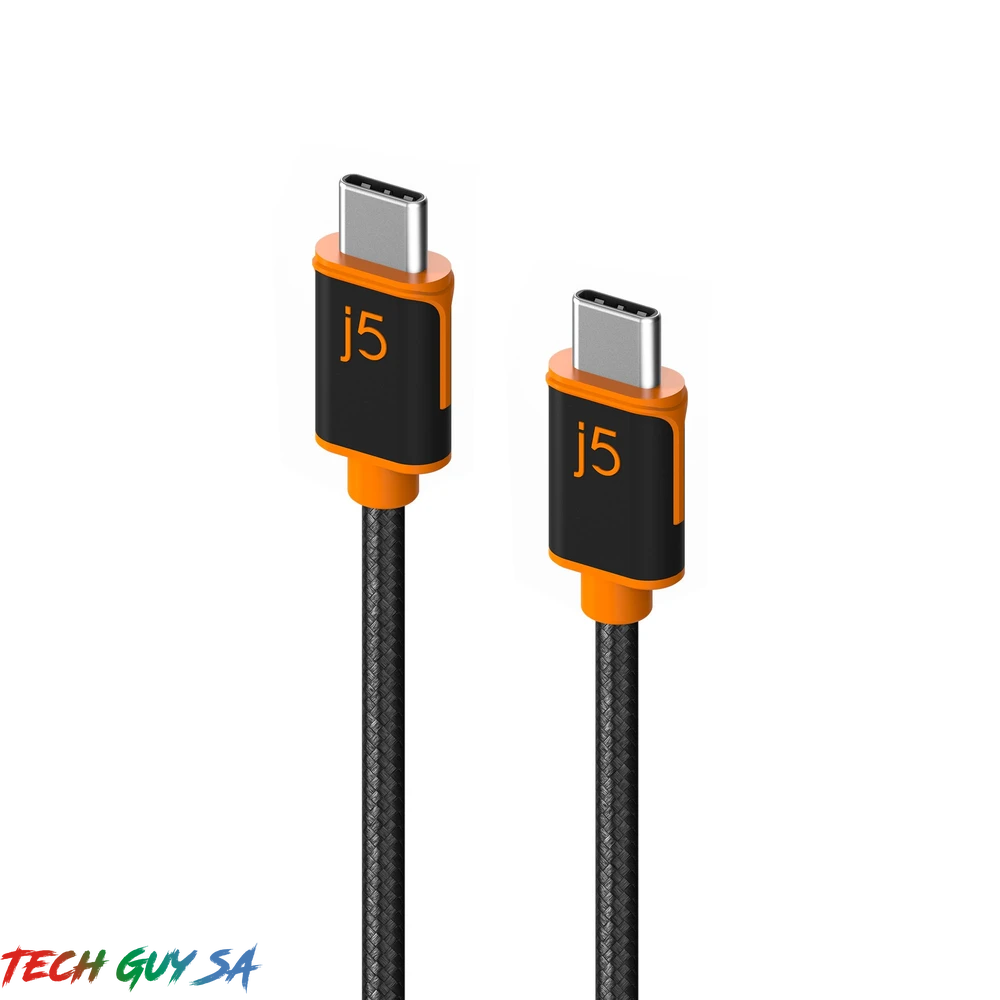 JUCX24-1-1-1_1000x_result J5Create JUCX24 USB-C™ to USB-C™ Sync & Charge Cable with Double-Braided Nylon Cover for High Durability - Image 1