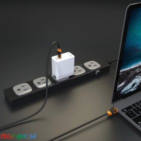 J5Create JUCX24 USB-C™ to USB-C™ Sync & Charge Cable with Double-Braided Nylon Cover for High Durability - Image 4