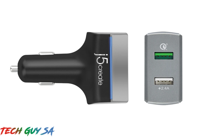 J5Create JUPV20 2-Port USB™ QC 3.0 Car Charger - Image 3