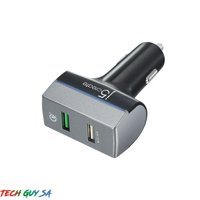 J5Create JUPV20 2-Port USB™ QC 3.0 Car Charger - Image 2