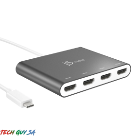 J5Create JCA366 USB-C™ to 4-Port HDMI™ Multi-Monitor Adapter - Image 2