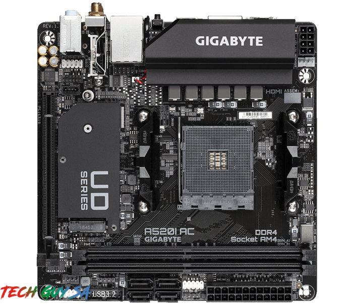 Gigabyte A520I AC (rev. 1.x) AM4 Motherboard - Image 2