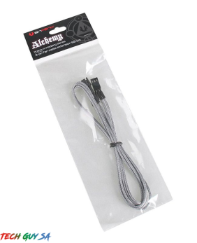 Bitfenix Alchemy Fan cable extension 3-Pin 60CM Silver - Image 2