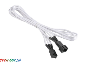 Bitfenix Alchemy Fan cable extension 3-Pin 60CM White