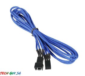 Bitfenix Alchemy Fan cable extension 3-Pin 90CM Blue