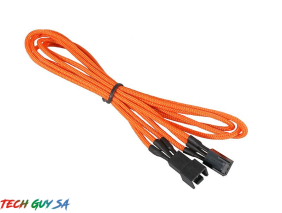 Bitfenix Alchemy Fan cable extension 3-Pin 90CM Orange