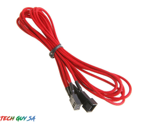 Bitfenix Alchemy Fan cable extension 3-Pin 90CM Red