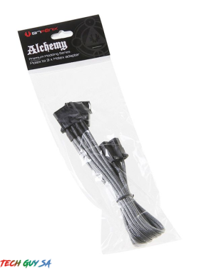 Bitfenix Molex to 3 molex extension – Silver - Image 2