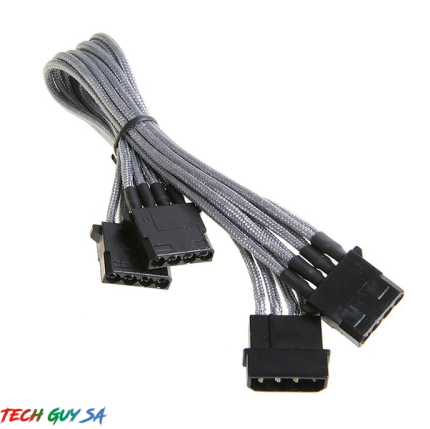 Bitfenix Molex to 3 molex extension – Silver