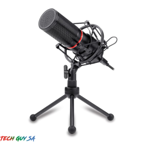 Redragon Cardioid USB Gaming Mic and Tripod - Black