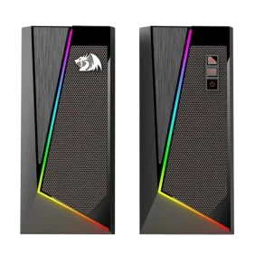 Redragon GS20W ANVIL 3W 2.0 RGB Stereo Desktop PC Speakers – Black - Image 2