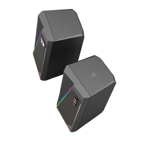 Redragon GS20W ANVIL 3W 2.0 RGB Stereo Desktop PC Speakers – Black - Image 3